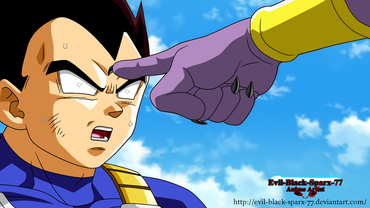 Beerus vs Vegeta by EvilBlackSparx77 on DeviantArt