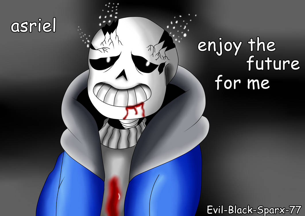 Glitchtale Fanart: Asriel enjoy the future for me by Evil-Black-Sparx ...
