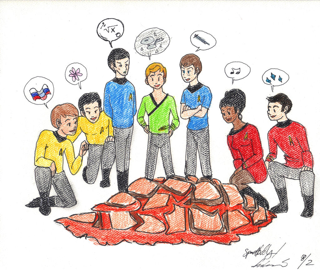 Enterprise Crew And Horta