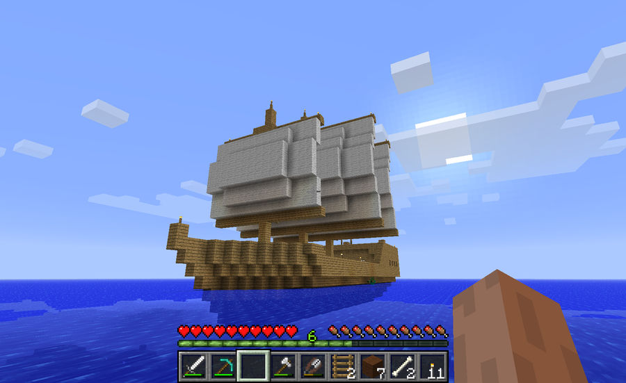 Minecraft Merchant Ship by Tomakze on DeviantArt