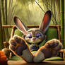 AI Fanart: Judy Hopps Resting Feet 22