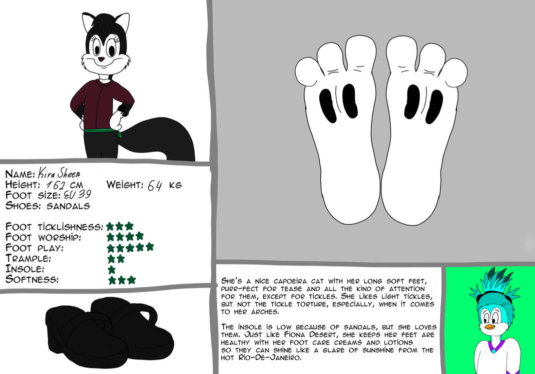 Maxthunderbird Deviantart OC Feet Refferences - Kira Sheen by MaxThunderbird on DeviantArt