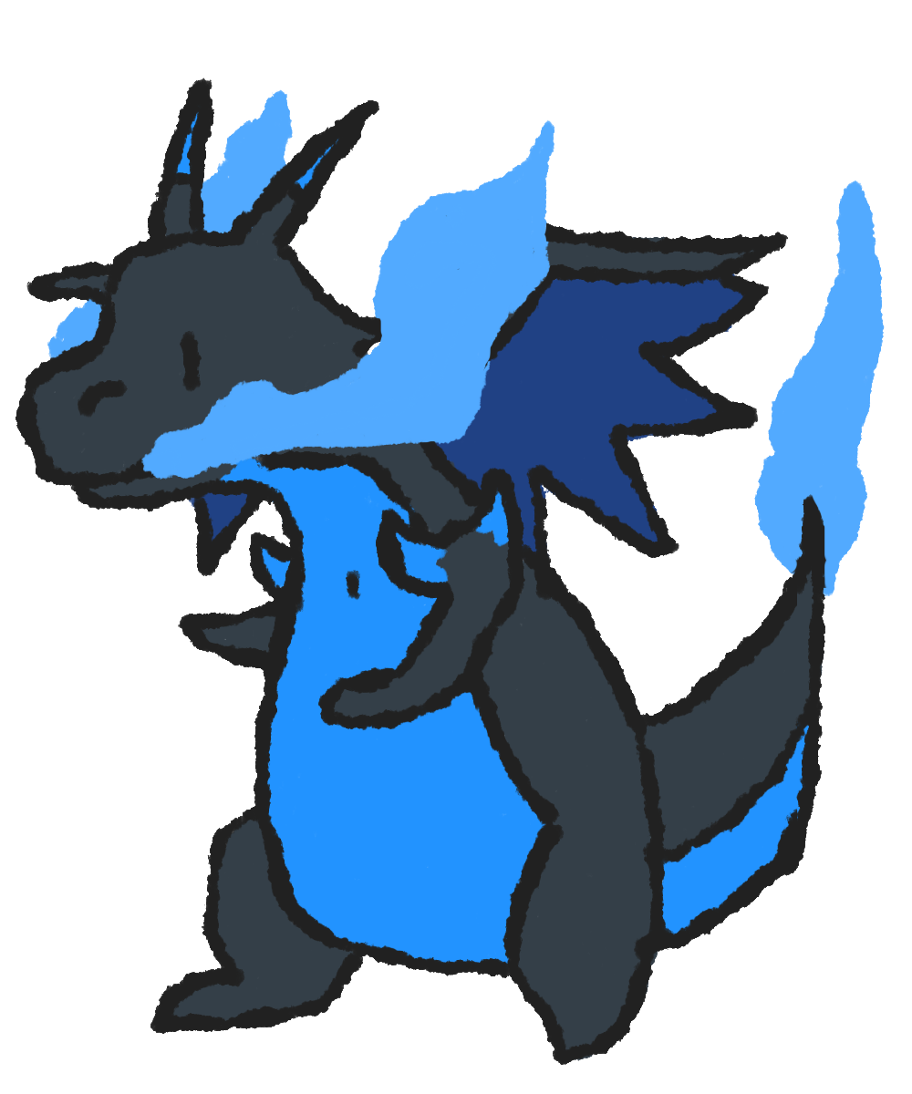 Mega Charizard X Doodle by Niyoblue on DeviantArt