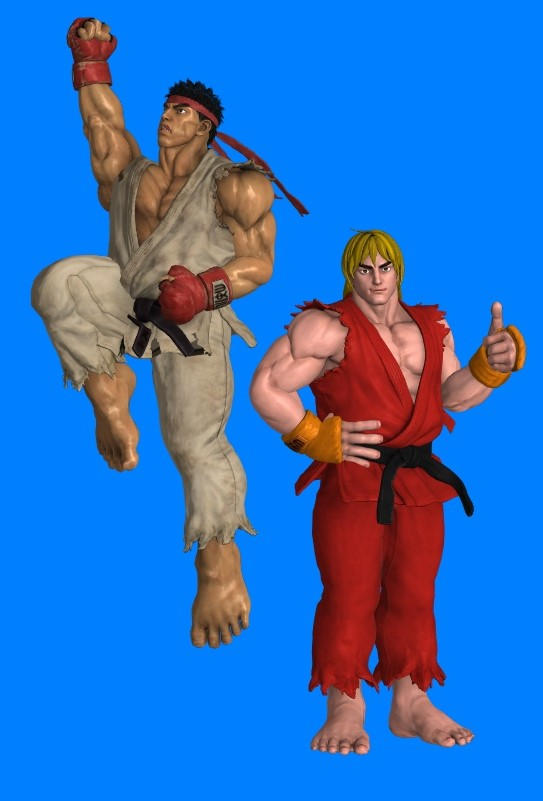 Ryu and Ken by Erona2065 on DeviantArt