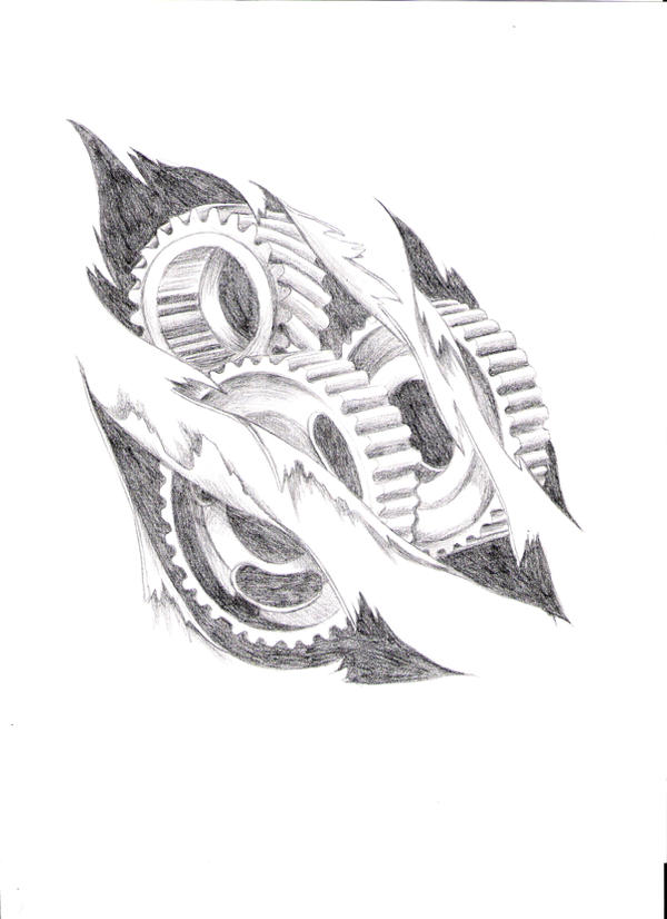 Gears Tattoo Design by DanielleHope on DeviantArt