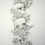 Skull Roses Sleeve