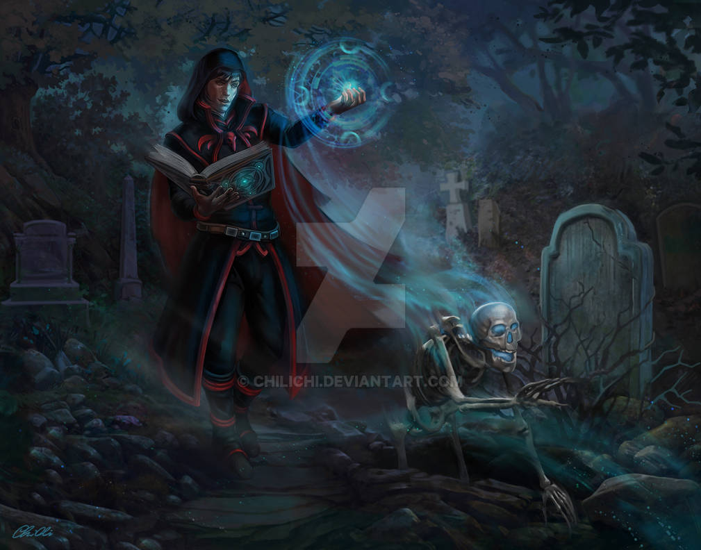 Summoning ritual (commission) by chilichi on DeviantArt