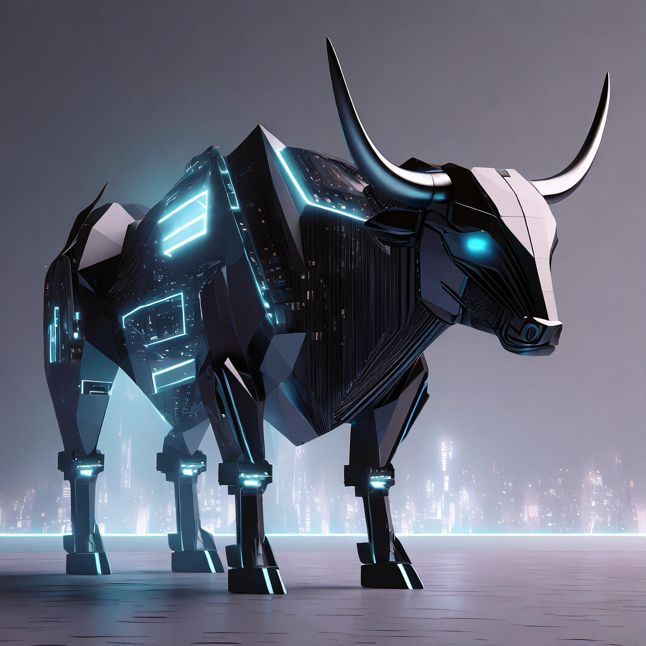 Robot Riding Bull Firefly futuristic longhorn bull robot full view by Cher235a on DeviantArt