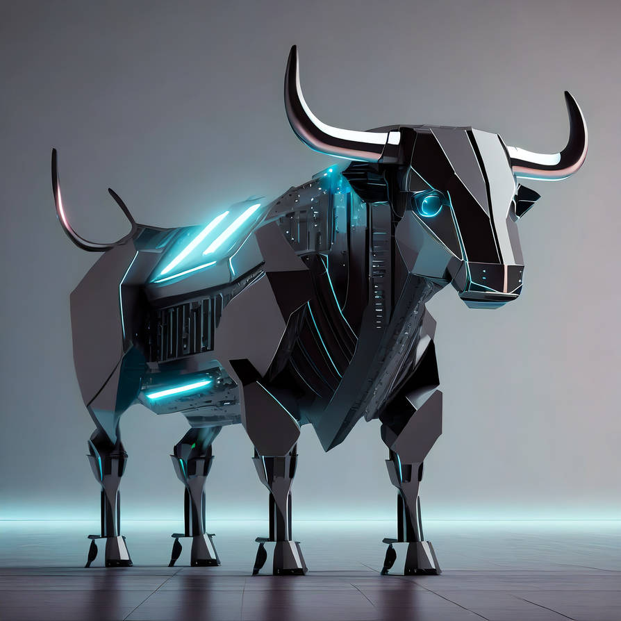 Robot Riding Bull Firefly futuristic longhorn bull robot full view by Cher235a on DeviantArt