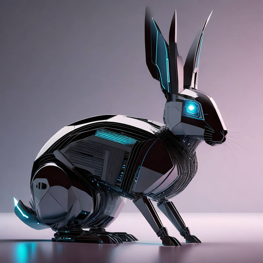 Firefly futuristic rabbit robot full view highly by Cher235a on DeviantArt