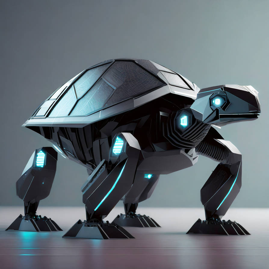 Firefly futuristic turtle robot full view highly by SHEsSoArtsy on ...