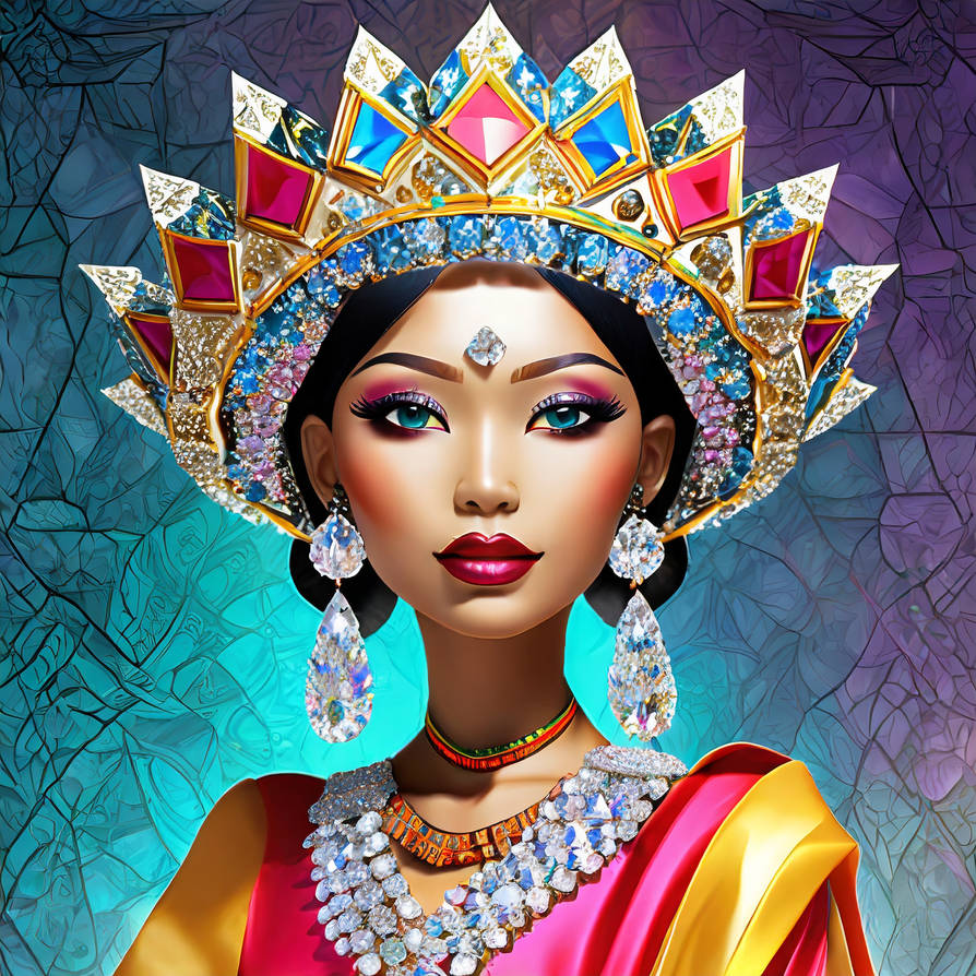 Firefly 3d white face lady wearing colorful fancy by Cher235a on DeviantArt