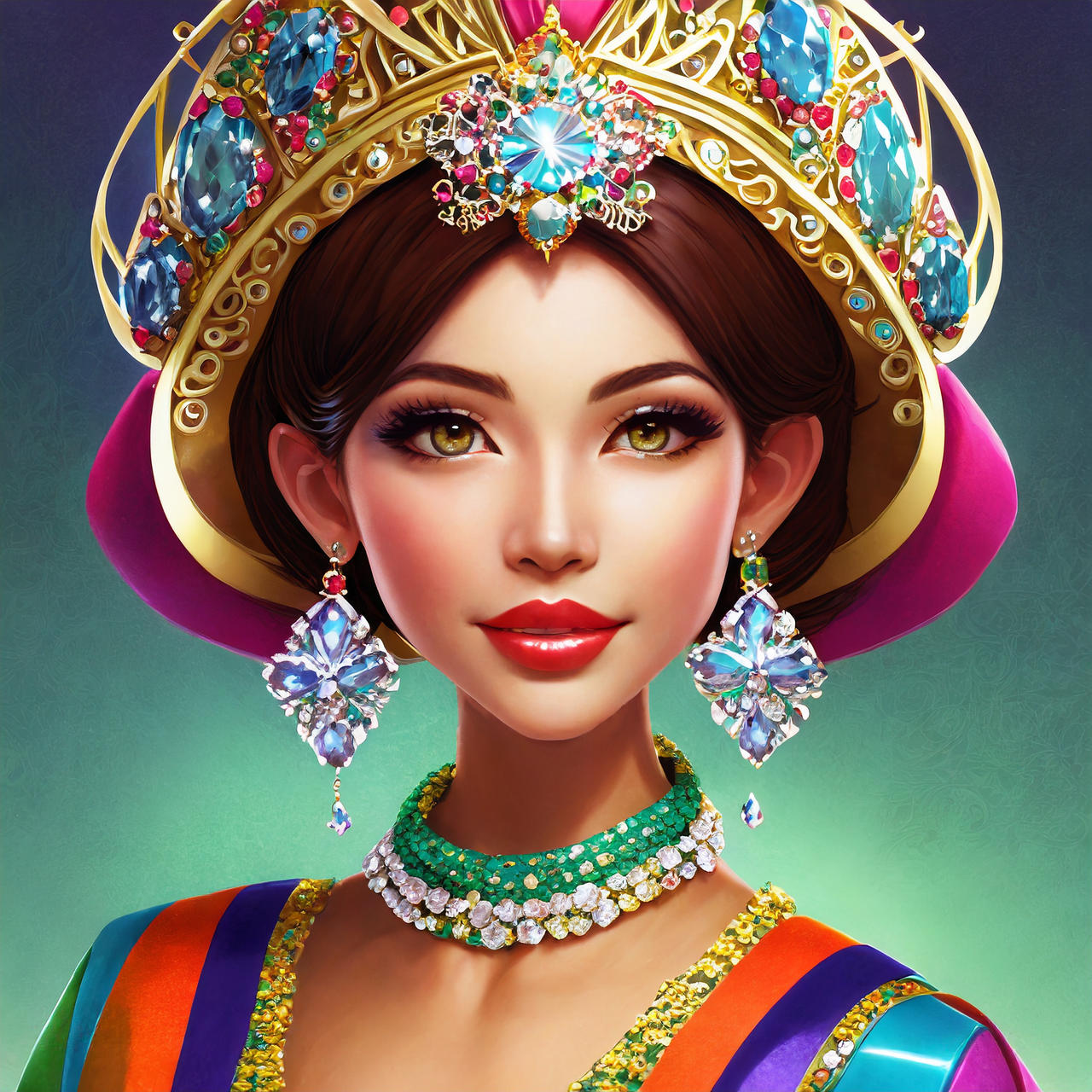 Firefly 3d white face lady wearing colorful fancy by Cher235a on DeviantArt