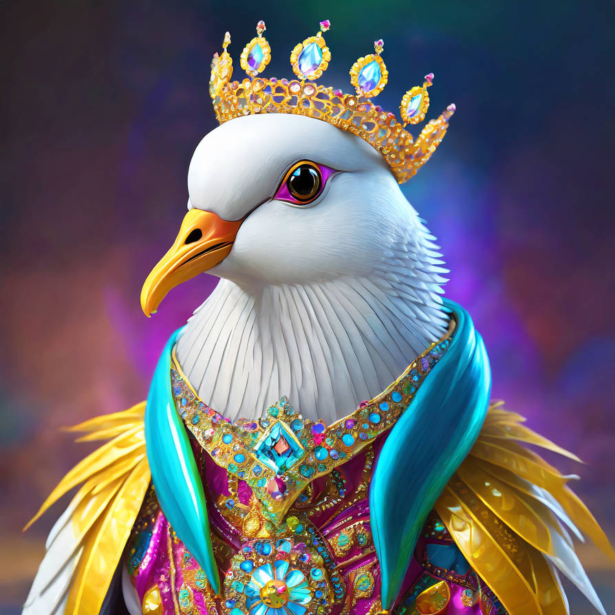 Firefly 3d white dove bird wearing colorful fancy by Cher235a on DeviantArt