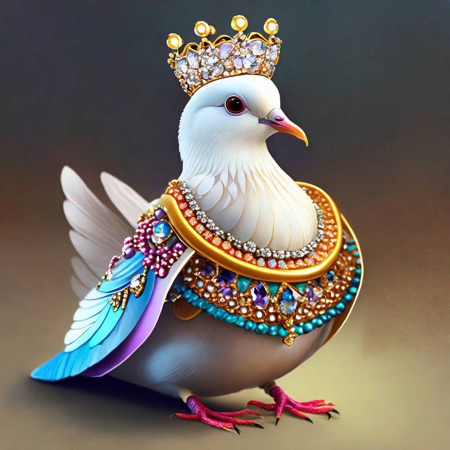Firefly 3d white dove bird wearing colorful fancy by Cher235a on DeviantArt