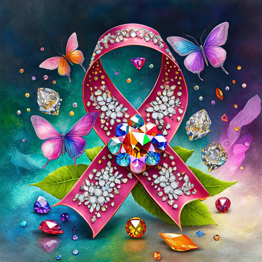 Colorfull Cancer Ribbon Firefly 3d colorful cancer awareness ribbon accent by Cher235a on ...