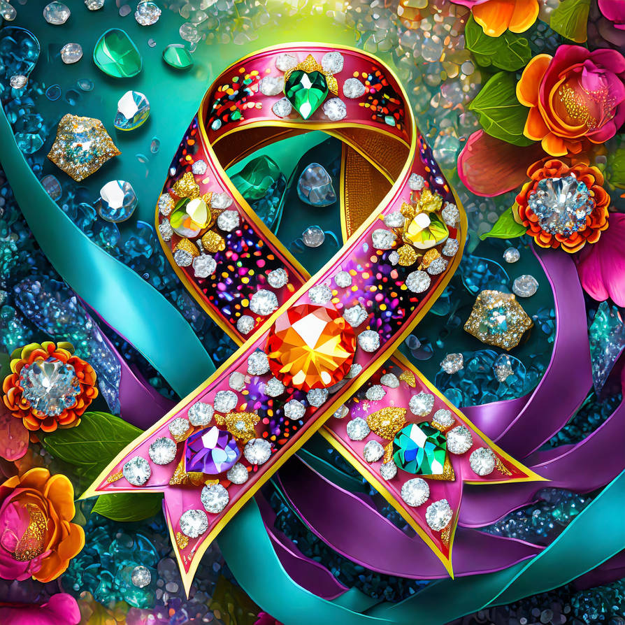 Colorfull Cancer Ribbon Firefly 3d colorful cancer awareness ribbon accent by Cher235a on ...