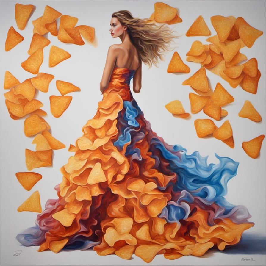Artsy Model Fashion model wearing a flowing chip gown by SHEsSoArtsy on DeviantArt