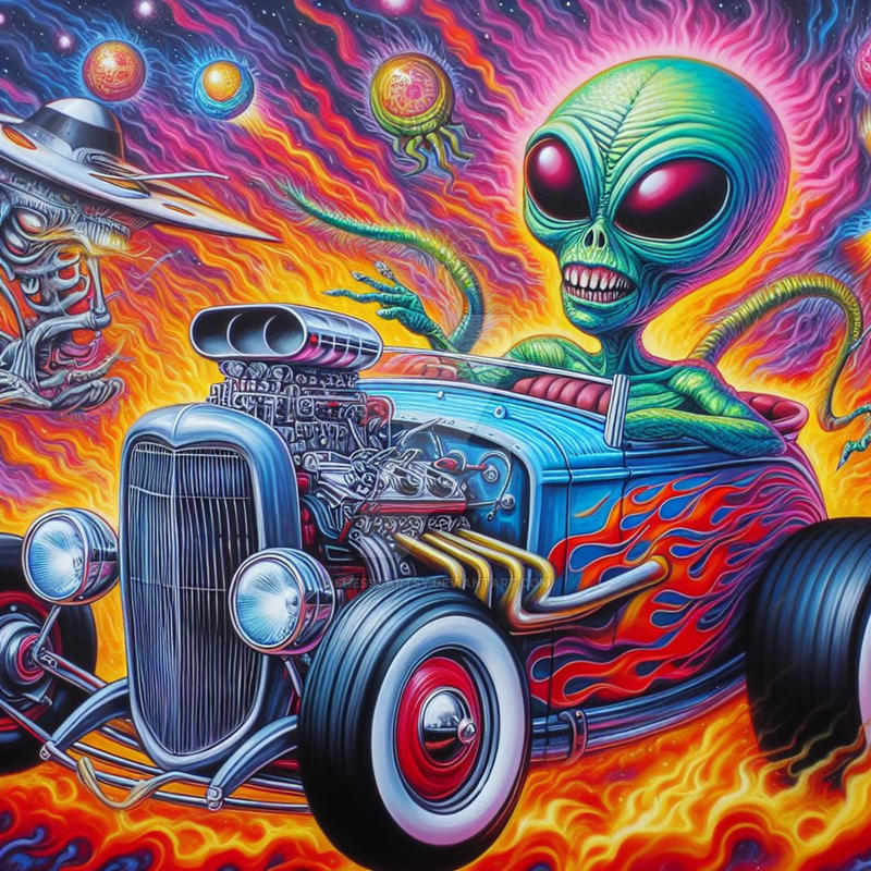 Alien Rod HOT ROD ALIEN by SHEsSoArtsy on DeviantArt