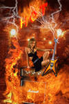 Hot Girl and Guitar by lueger