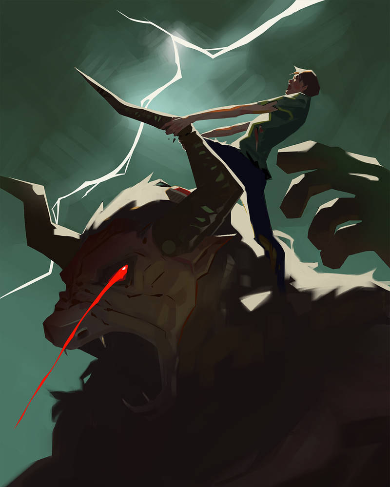 Percy Jackson Vs The Minotaur By Aeyvan On DeviantArt percy-jackson-vs-the-minotaur-by-aeyvan-on-deviantart
