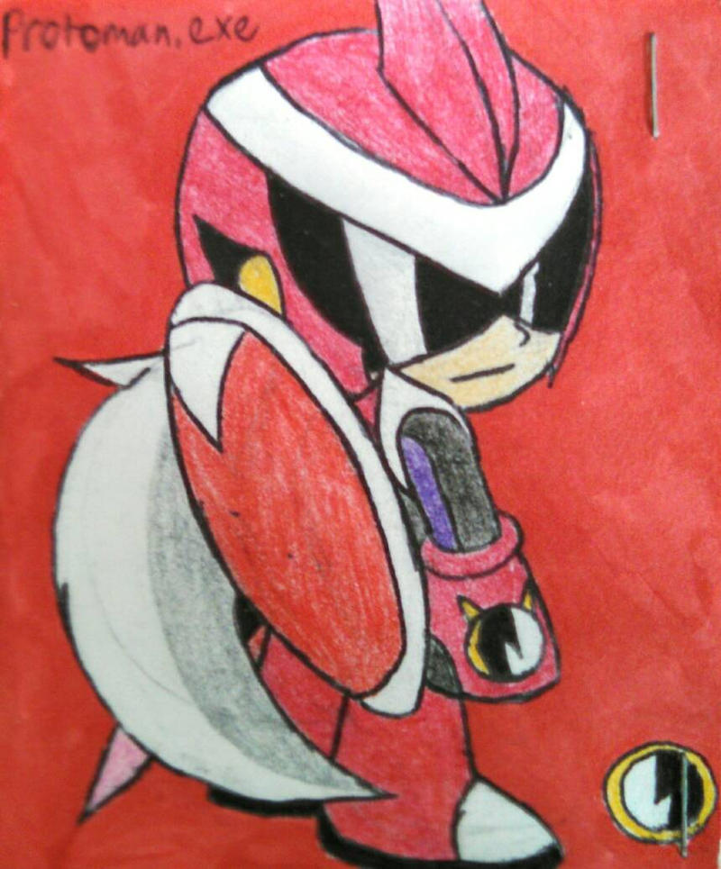 Megaman powered up-Protoman.exe by LeoPrime995 on DeviantArt