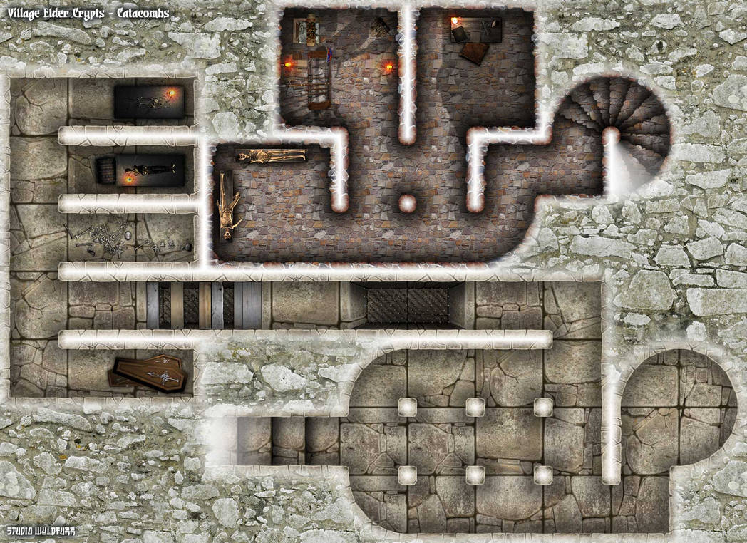 Underground Crypt Build Village Elder Crypts - Underground by Studio-WyldFurr on DeviantArt