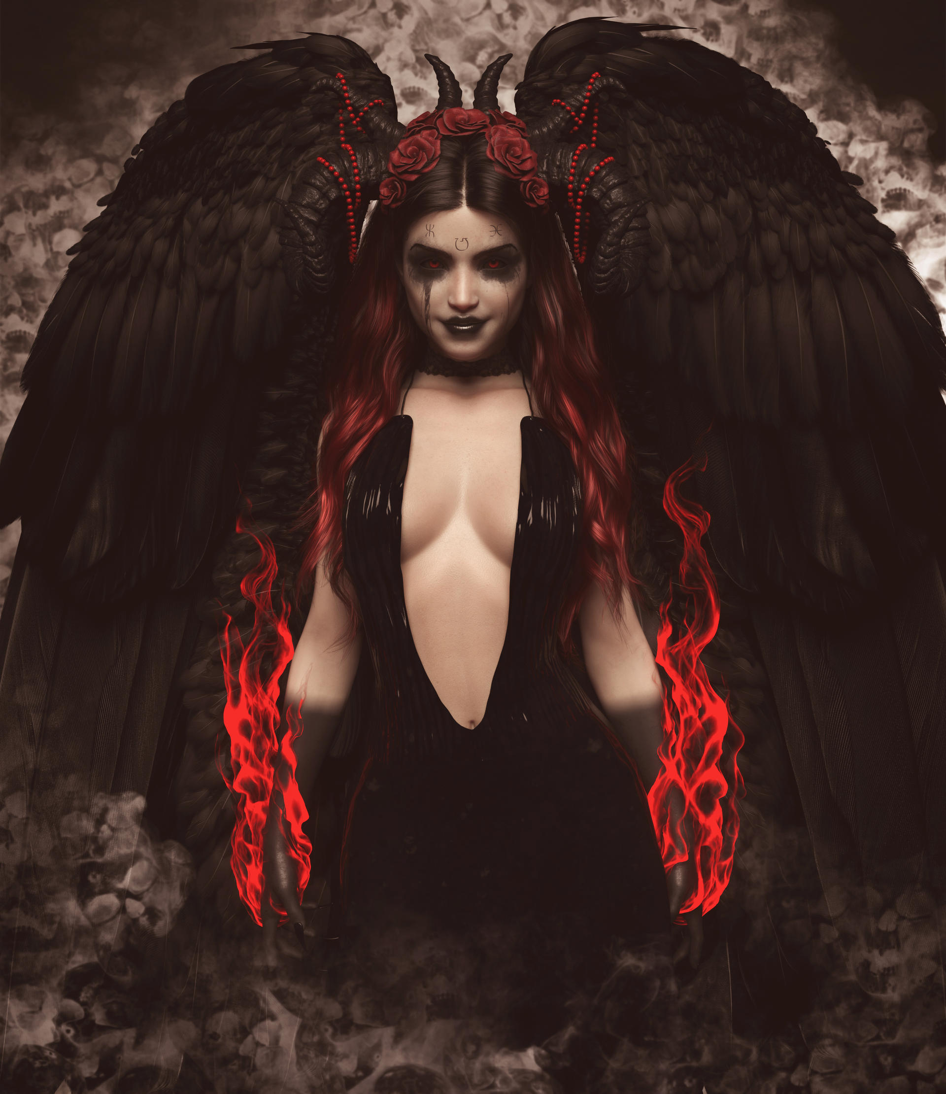 Mylouistopheles red flames