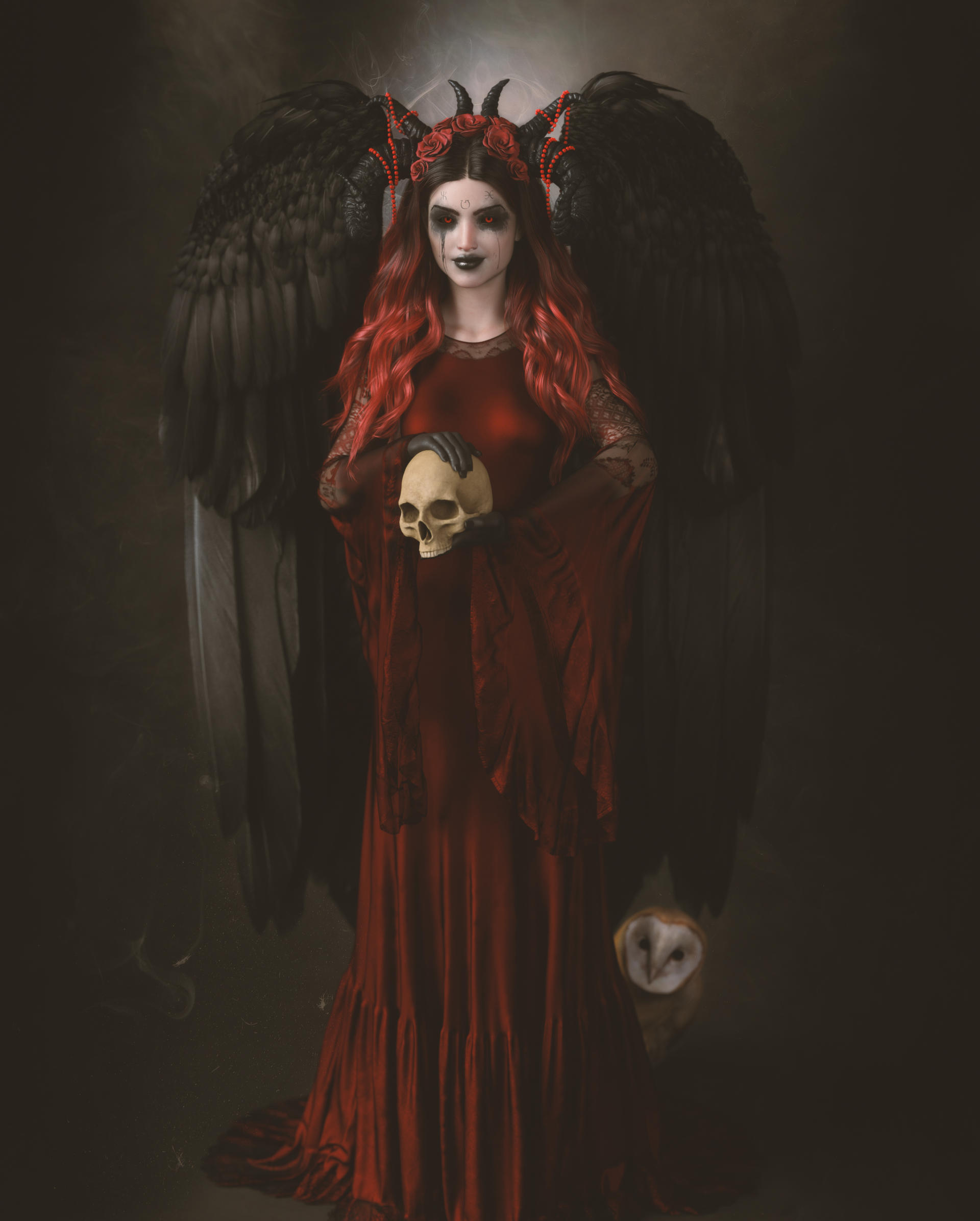 Mylouistopheles owl portrait