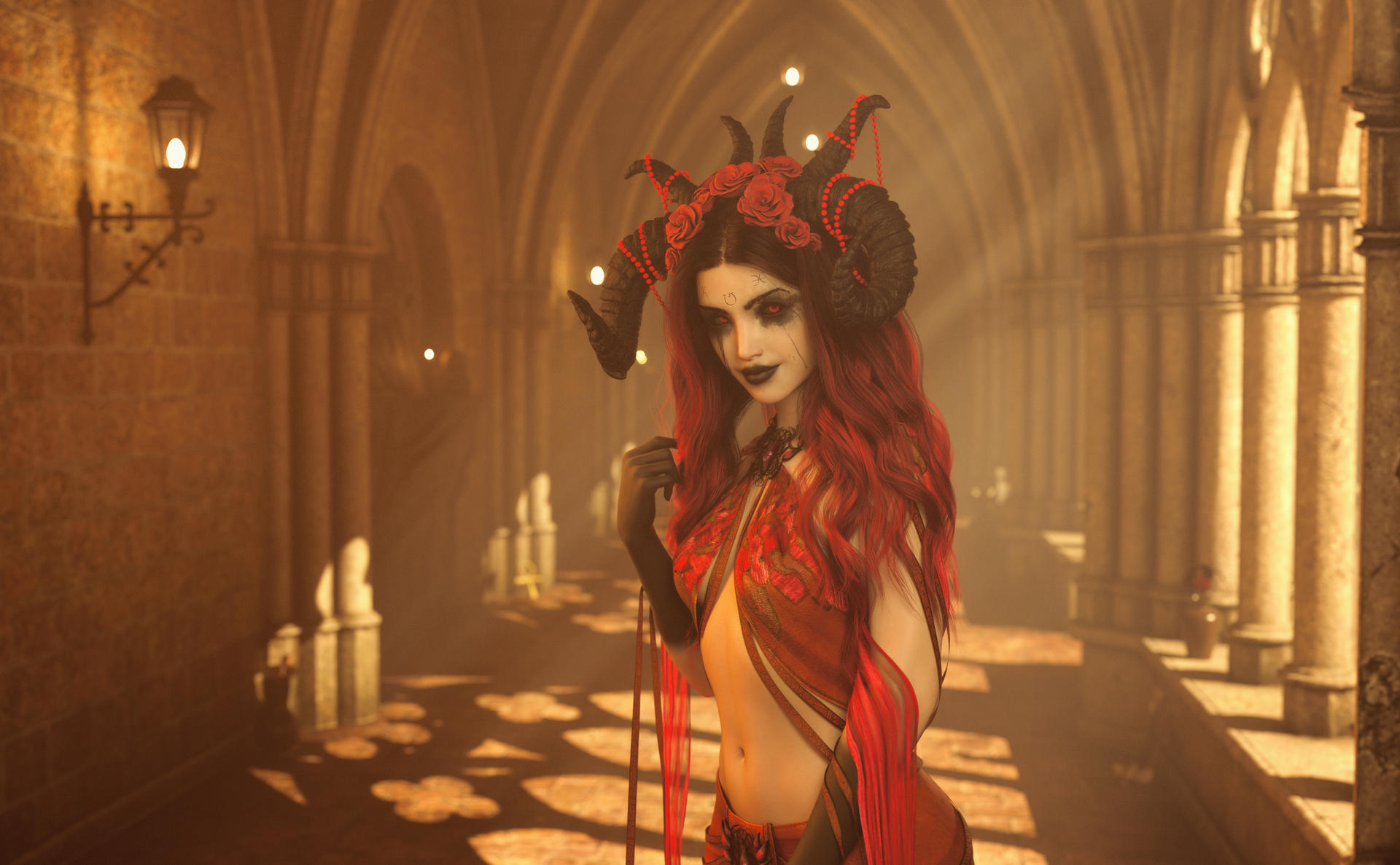 Mylouistopheles at the cloister