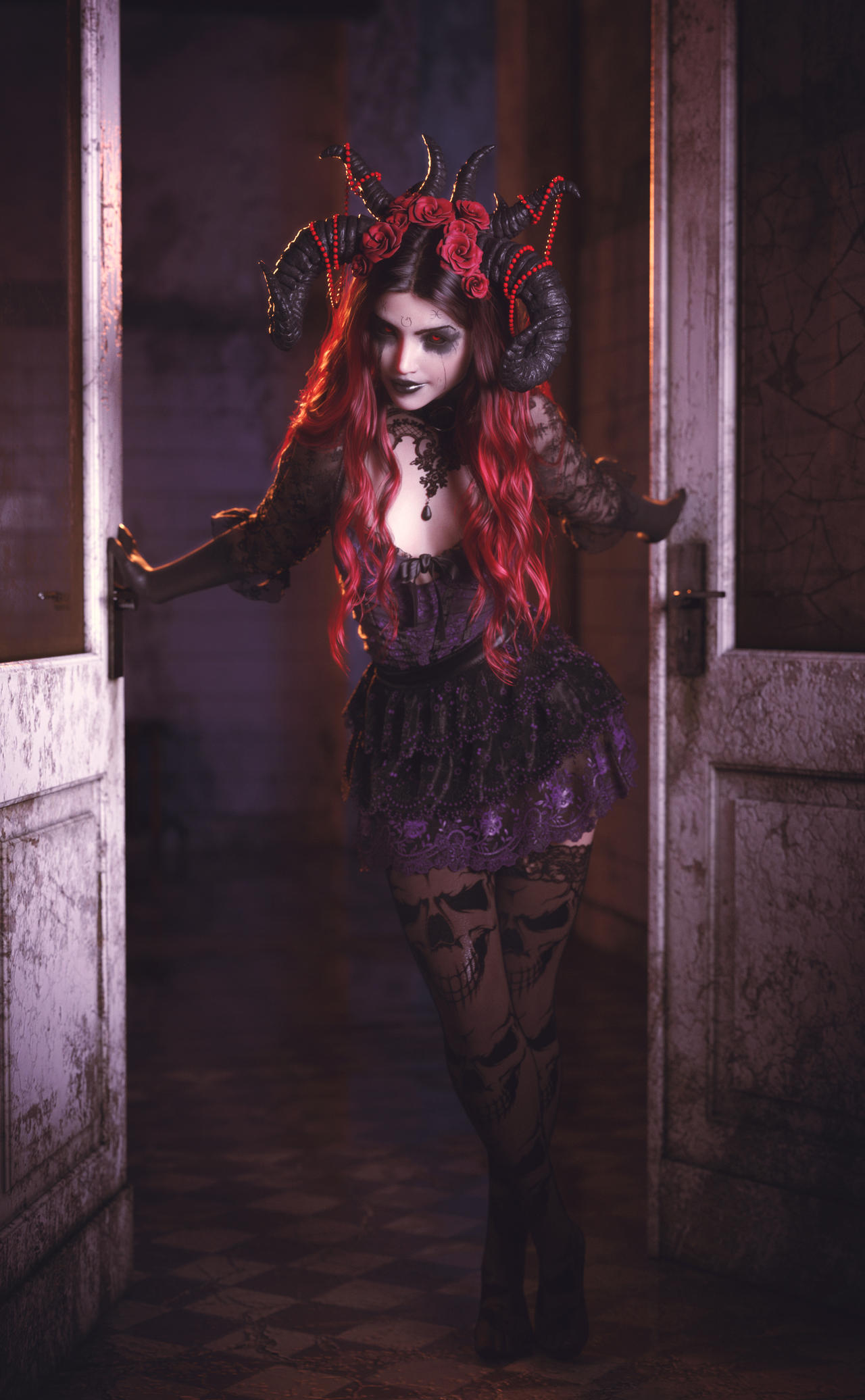 Mylouistopheles doorway portrait