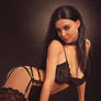 Linta black lingerie portrait