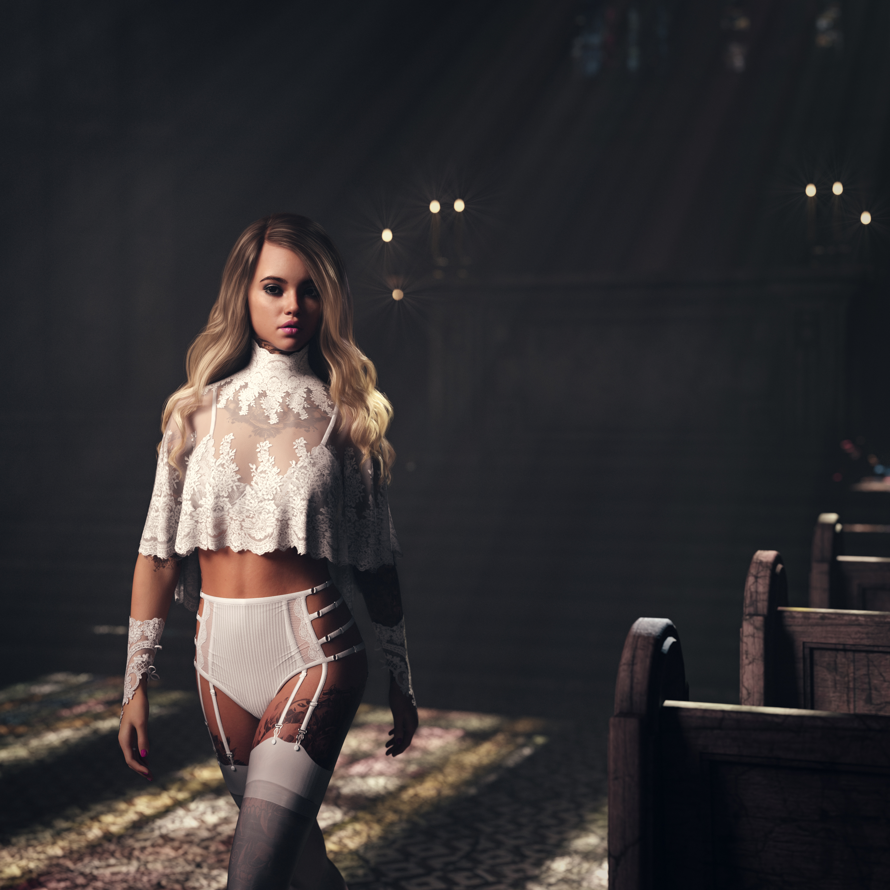 Shayleen in her church outfit