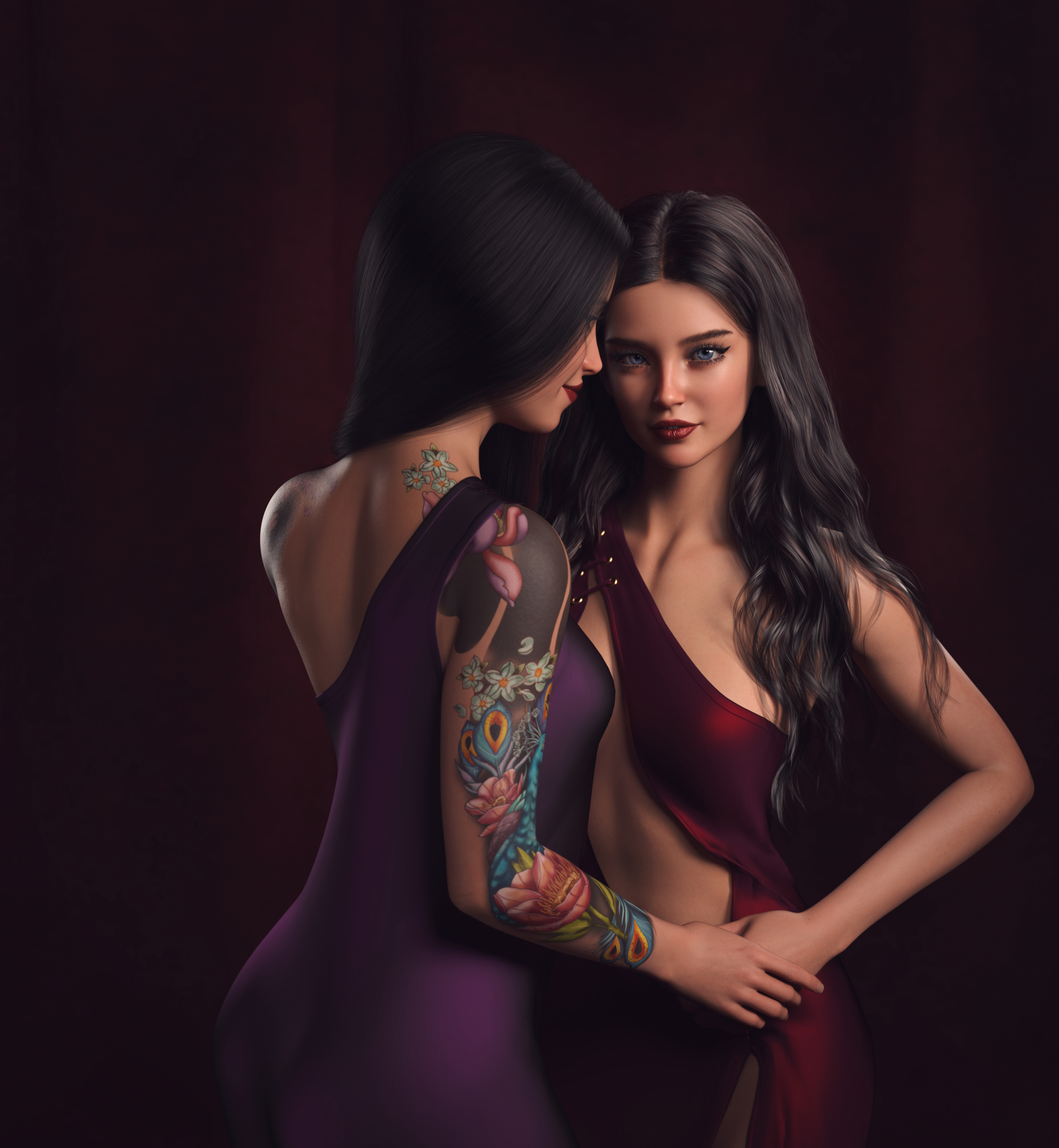 Mylou and Angie portrait
