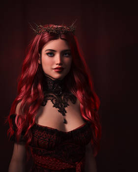 Lilith in red portrait