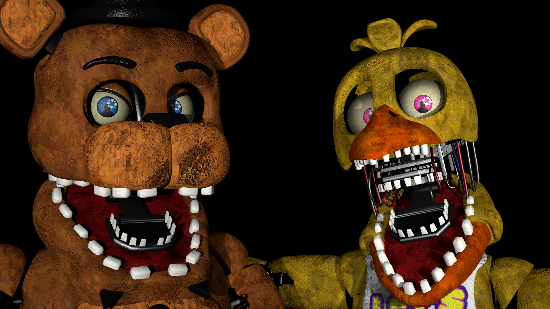 FNaF 2 Withered Chica Jumpscare by crueldude100 on DeviantArt
