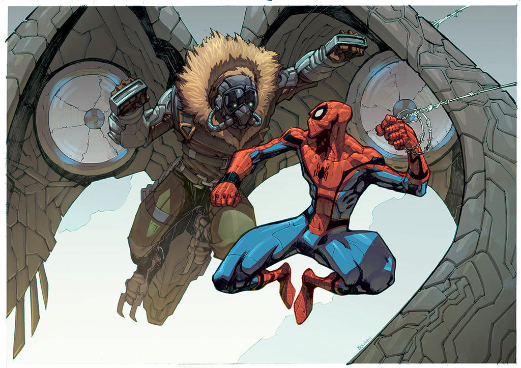 Spidey vs  Vulture Colors