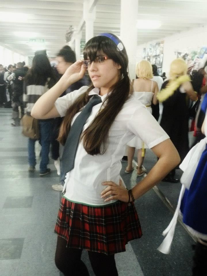 Mari Makinami cosplay: School costume