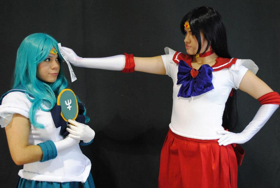 SailorMoonCosplay: SailorNeptune and SailorMars 10