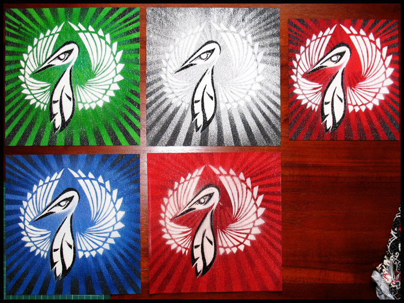 many birdy stencils