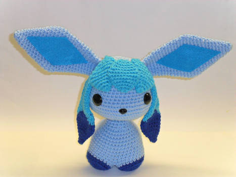 Glaceon crochet doll