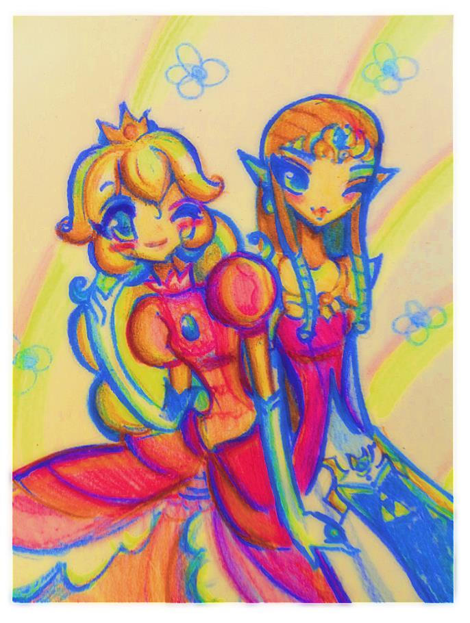 Two princesses by AmarantineLove on DeviantArt