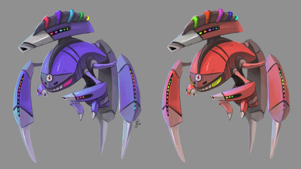 Mega Genesect (Normal + SHINY) by Sapphiresenthiss on DeviantArt