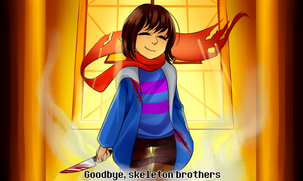 Undertale Fanart Genocide Frisk By Thetimelimit On Deviantart