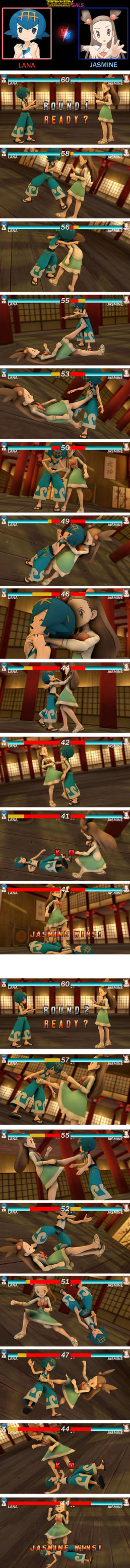 PokkenGals Tournament - Lana VS Jasmine