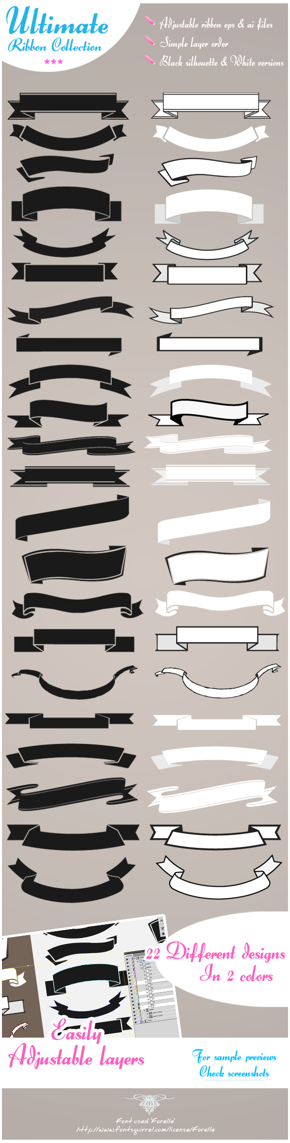 ribbons vector pack by Pixelflakes on DeviantArt