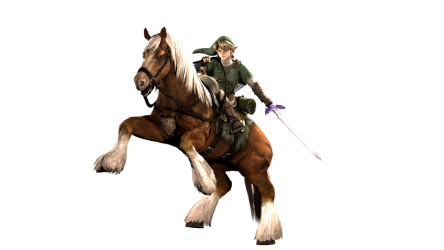 Twilight Princess Link and Epona Render1