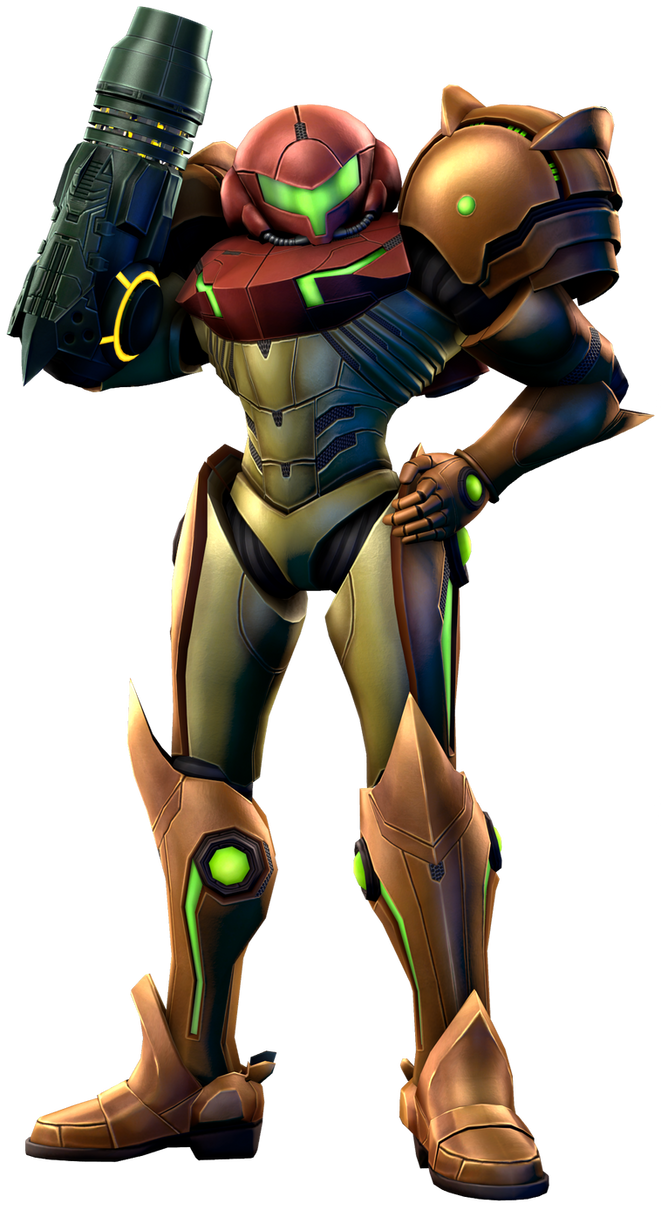 Samus Rander SJS Samus Super Metroid Pose1 Render1 by MisterrMustachio on DeviantArt