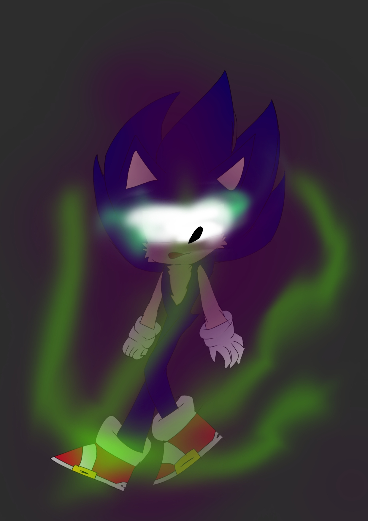 Dark Super Sonic 2 (Dynamic Version) by justinpritt16 on DeviantArt