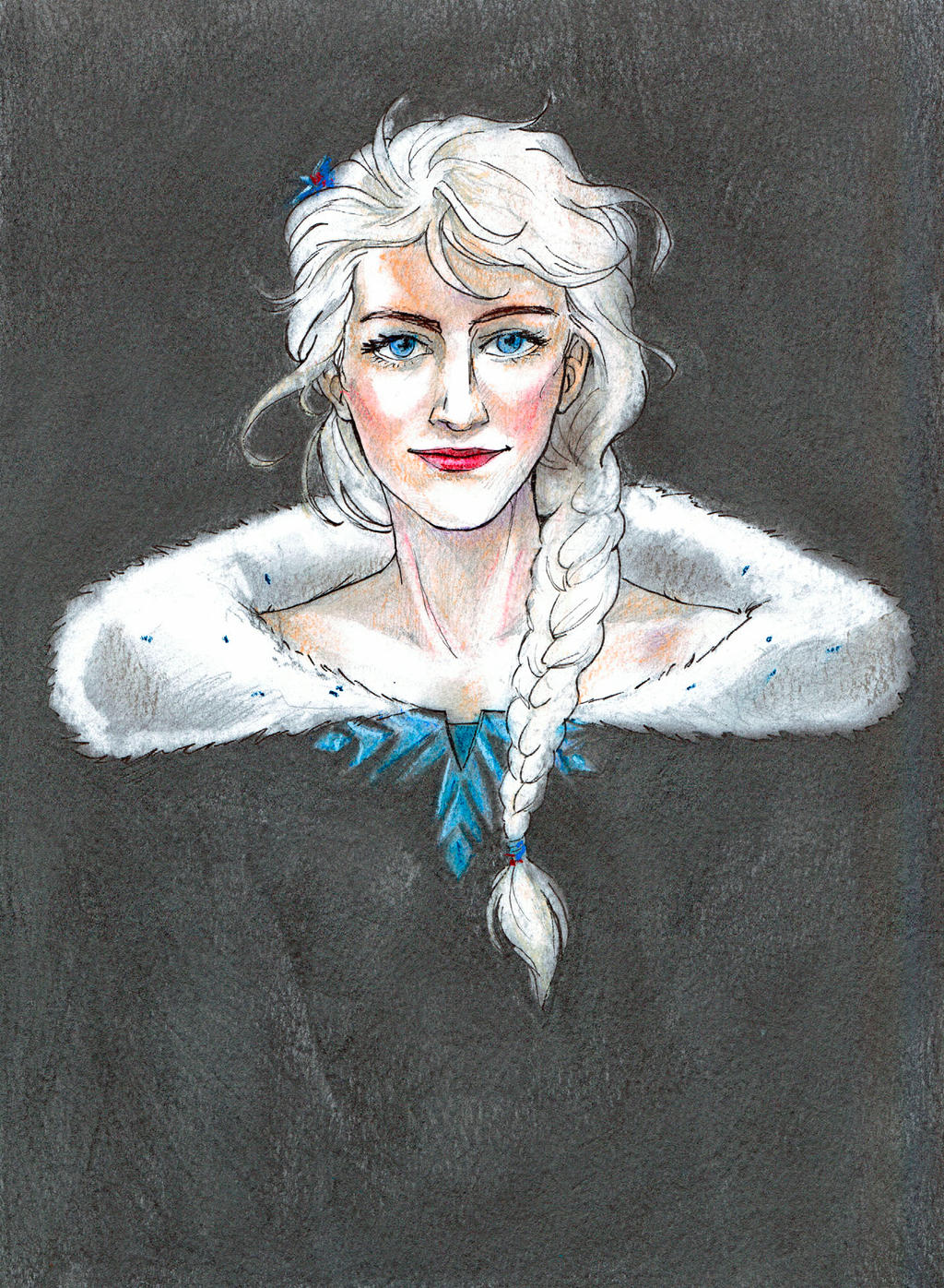Winter Elsa Portrait by DagronRat on DeviantArt
